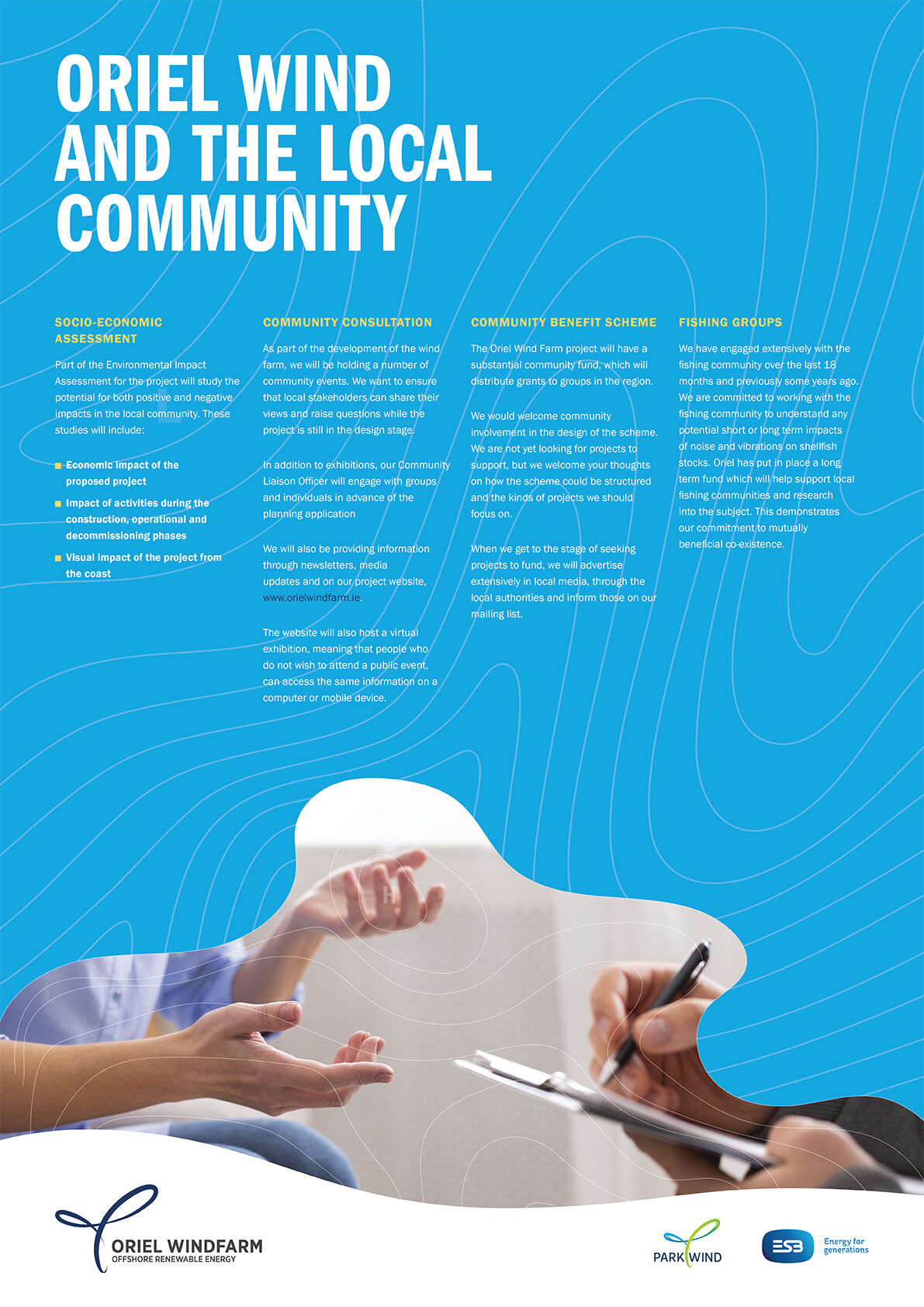 Oriel wind and the local community