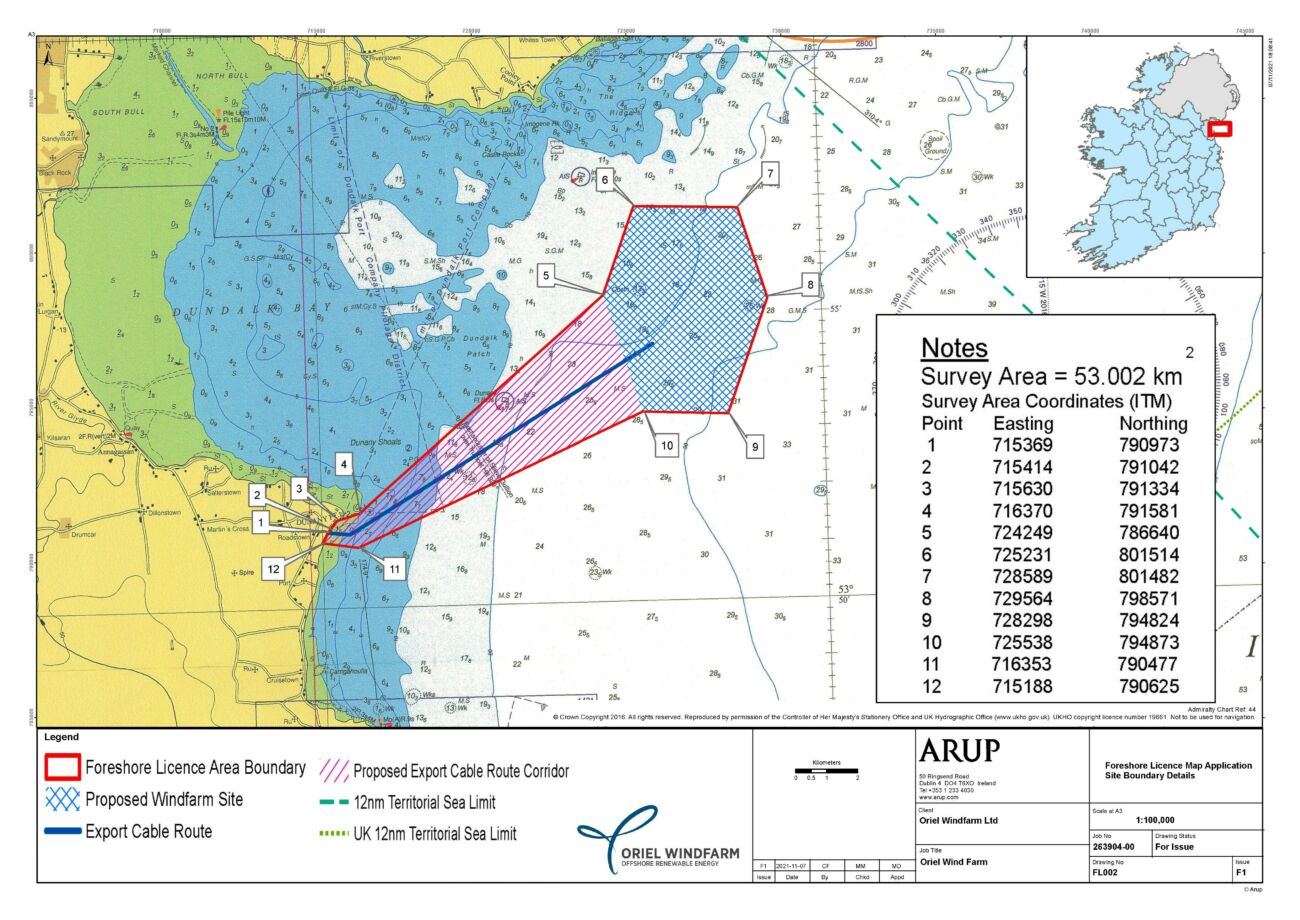 FL002 Foreshore Licence Map Application Site Boundary Details F1 lander